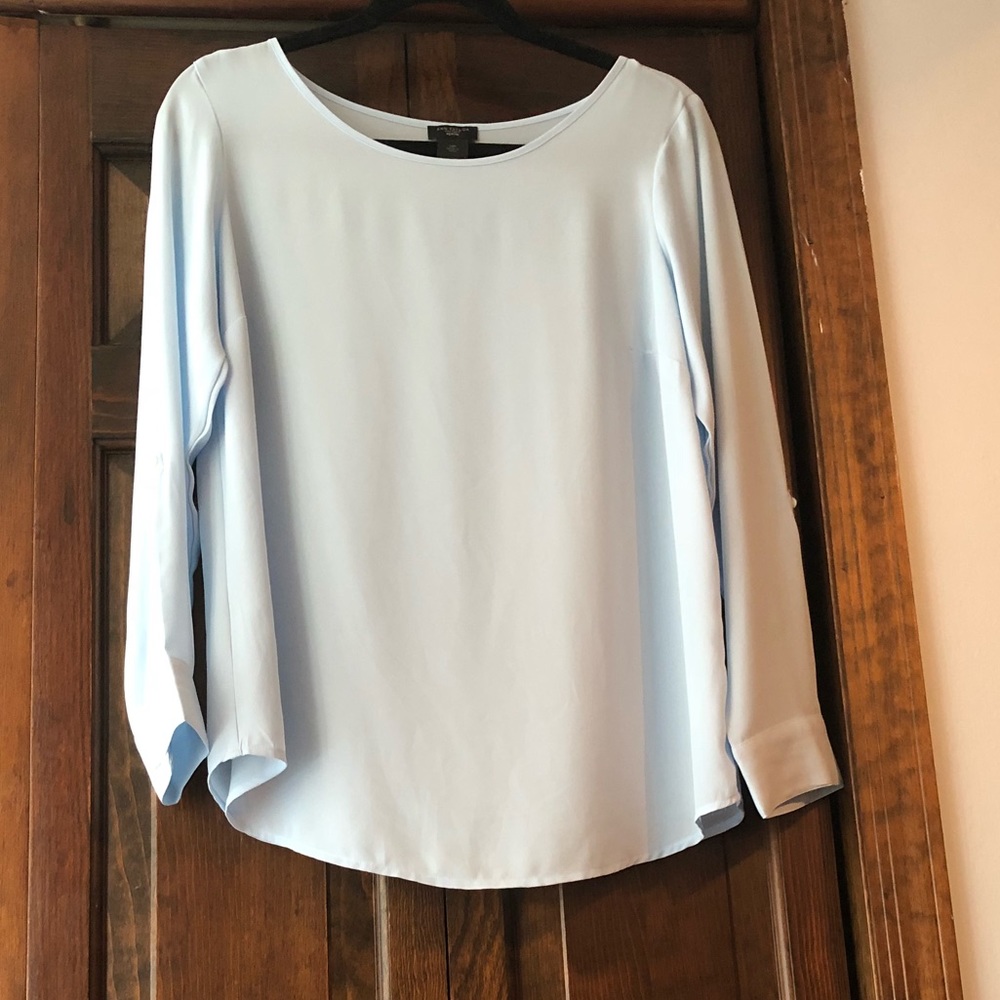Ann Taylor Factory - light blue - Long sleeve - blouse